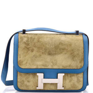 Hermes 23 Constance Bag Doblis Suede with Swift